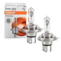 2x OSRAM 64181L Gl&uuml;hlampe Halogenlampe H19 ORIGINAL LINE 12V 60/55W PU43t-3