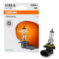 1x OSRAM 9006-1BL Gl&uuml;hlampe Halogenlampe HB4 ORIGINAL LINE 12V 51W P22d