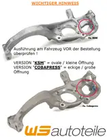 AIC Achsschenkel COBAPRESS f&uuml;r AUDI A4 B8 A5 8T/F Q5 8RB vorne rechts 8K0407254R