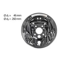 AIC Abdeckblech Bremstrommel f&uuml;r SKODA Octavia 1 Roomster hinten links 1J0609425C