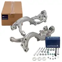2x AIC Achsschenkel Radlagergeh&auml;use 92MM + LEMF&Ouml;RDER Schraubensatz f&uuml;r AUDI A6 S6 4F vorne