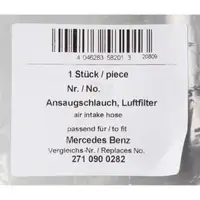 AIC 58201 Ansaugschlauch Luftfilter f&uuml;r MERCEDES W203 CLC CL203 CLK C209 M271 2710900282