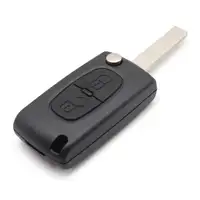 AIC 57563 Schlüsselgehäuse + Schlüsselrohling 2-Tasten für PEUGEOT 207 307 308 6490.CQ