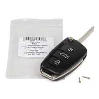 AIC 57571 Schlüsselgehäuse + Schlüsselrohling 3-Tasten für AUDI A1 8X A3 8P A6 C6 Q7 4L