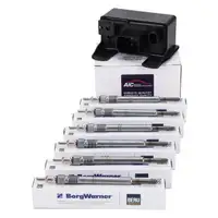 AIC Steuergerät Glühzeit + 6x BERU Glühkerze für MERCEDES W210 W211 W220 OM613 OM648