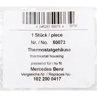AIC 50073 Thermostatgeh&auml;use K&uuml;hlmittelflansch f&uuml;r MERCEDES 190 W201 W123 W124 W463 M102