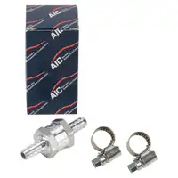 AIC R&uuml;ckschlagventil + 2x Schellen f&uuml;r AUDI 80 90 B3 VW Golf 2 Jetta Passat B3/B4 1.6 D/TD