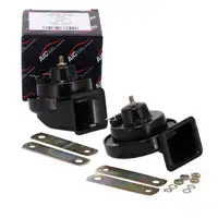 2x AIC HOCH+TIEFTON Fanfare Signalhorn + Halter f&uuml;r VW Golf 2 4 Sharan 7M T4 AUDI S3 8L1