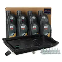AIC &Ouml;lwanne + Filter Schrauben Automatikgetriebe 8HP45-75 + 8L FUCHS Getriebe&ouml;l f&uuml;r BMW