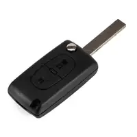 AIC Schlüsselgehäuse + Schlüsselrohling 2-Tasten für PEUGEOT 207 307 308 1 2 6490.EE