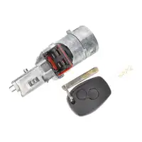 AIC Lenkschloss + Schlie&szlig;zylinder + Schl&uuml;ssel f&uuml;r RENAULT Clio 3 OPEL DACIA Dokker NISSAN