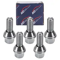 5x AIC Radschrauben M14x1,5 f&uuml;r VOLVO C40 S60 1 2 3 S80 1 2 XC40 XC60 1 2 V70 V90 XC90