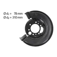 AIC Abdeckblech Ankerblech f&uuml;r MERCEDES W460 W461 W463 B901-905 hinten links 9014201044