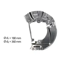 AIC Abdeckblech Ankerblech Bremsscheibe f&uuml;r BMW 5er E60 E61 vorne links 34116767647