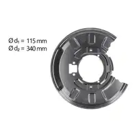 AIC Abdeckblech Ankerblech Bremsscheibe f&uuml;r BMW 3er E46 X3 E83 hinten links 34211166107