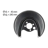 AIC Abdeckblech Ankerblech f&uuml;r VW Caddy 2 Polo 6N SEAT Ibiza 2 hinten rechts 6N0615612