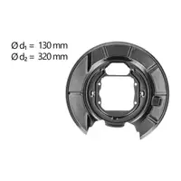 AIC Abdeckblech Ankerblech Bremsscheibe f&uuml;r BMW 5er E39 Touring hinten rechts 34211162776