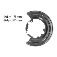 AIC Abdeckblech Ankerblech Bremsscheibe f&uuml;r IVECO Daily 2 hinten links 42556904