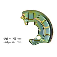 AIC Abdeckblech Ankerblech f&uuml;r VW Golf 2 3 SEAT Ibiza 2 vorne rechts 191615312B