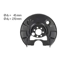 AIC Abdeckblech Ankerblech f&uuml;r VW Golf 2 3 Passat SEAT Ibiza 2 hinten links 191615611D