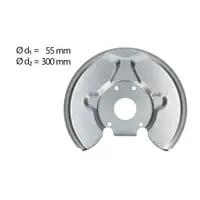 AIC Abdeckblech Ankerblech Bremsscheibe f&uuml;r VOLVO 240 260 Vorderachse 1272469