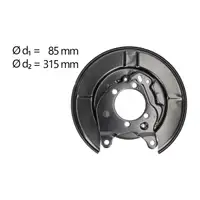 AIC Abdeckblech Ankerblech f&uuml;r NISSAN Juke Cube Qashqai X-Trail hinten links 44030CY01A