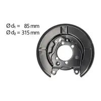 AIC Abdeckblech Ankerblech f&uuml;r NISSAN Juke Cube Qashqai X-Trail hinten rechts 44020CY01B