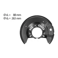 AIC 58277 Abdeckblech Ankerblech f&uuml;r TOYOTA Yaris P1 Yaris Verso P2 vorne rechts