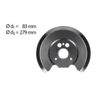 AIC Abdeckblech Ankerblech Bremsscheibe f&uuml;r FORD Mondeo 1 2 Hinterachse 1065003