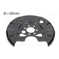 AIC Abdeckblech Ankerblech Bremsscheibe f&uuml;r VW Passat B3/4 Hinterachse links 357615609