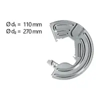 AIC Abdeckblech Ankerblech f&uuml;r RENAULT Clio 1 2 Megane 1 19 1 2 Kangoo 5 9 vorne links