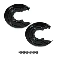 2x AIC Spritzblech Bremsscheibe + Schrauben f&uuml;r VW Multivan Transporter T5 T6 hinten