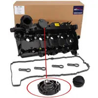 AIC Ventildeckel + Dichtung + Deckel f&uuml;r BMW E81-88 E90-93 E60 E61 X1 E84 X3 E83 N47