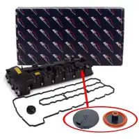AIC Ventildeckel + Dichtung + Einf&uuml;lldeckel f&uuml;r BMW E90-93 E60 E61 F10 F11 E63 E64 N53