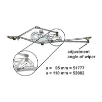 AIC Wischergest&auml;nge + Antriebsstangen f&uuml;r VW Sharan 7M FORD Galaxy SEAT Alhambra vorne