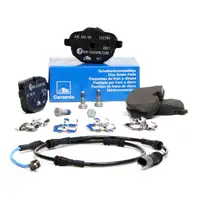 ATE Ceramic Bremsbel&auml;ge + Warnkontaktsensor f&uuml;r BMW 5er Limousine 520-530i 518-530d hinten