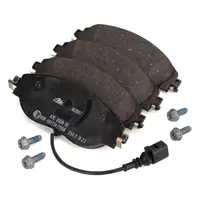 SHW Bremsscheiben + ATE Bel&auml;ge + Sensor f&uuml;r VW Golf 7 8 GTI/R Passat AUDI S3 8V SQ2 vorne