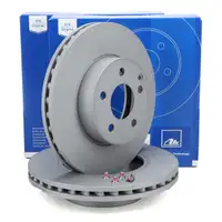 ATE Bremsscheiben Satz f&uuml;r MERCEDES W204 W212 C/A207 R172 ohne Sportpaket vorne 2124211312