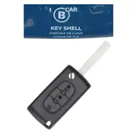 B CAR Schl&uuml;sselgeh&auml;use 3-Tasten f&uuml;r CITROEN C2 C4 1 C5 1 PEUGEOT 207 208 307 308 3008