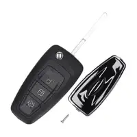 B CAR Schl&uuml;sselgeh&auml;use + Schl&uuml;sselrohling 3-Tasten f&uuml;r FORD Focus 3 Mondeo 4 C-Max 2