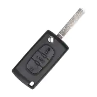 B CAR Schl&uuml;sselgeh&auml;use + Schl&uuml;sselrohling 3-Tasten f&uuml;r PEUGEOT 207 307 6554GQ