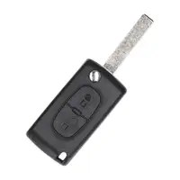 B CAR Schl&uuml;sselgeh&auml;use Handsender + Schl&uuml;sselrohling 2-Tasten f&uuml;r PEUGEOT 307 6490F3