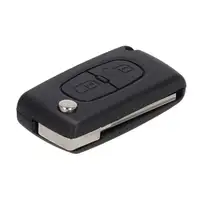 B CAR Schl&uuml;sselgeh&auml;use Handsender + Schl&uuml;sselrohling 2-Tasten f&uuml;r PEUGEOT 307 6490F3