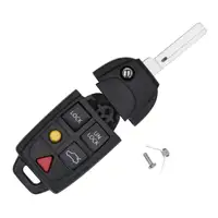 B CAR Schl&uuml;sselgeh&auml;use + Schl&uuml;sselrohling 5-Tasten f&uuml;r VOLVO V70 2 XC60 1 XC70 1 XC90 1