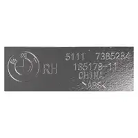 2x Sto&szlig;leiste Zierblende Sto&szlig;f&auml;nger LUXURY LINE f&uuml;r BMW 5er G30 G31 bis 06.2020 vorne