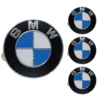 4x ORIGINAL BMW Emblem Logo Aufkleber Felgenkappe &Oslash; 64,5mm 1er 3er 5er X1 X5 36136767550