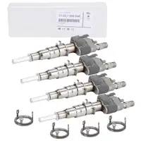 4x ORIGINAL BMW Einspritzd&uuml;se + W&auml;rmeschutzscheibe 1er E81-88 3er E90-93 5er E60 E61 N43
