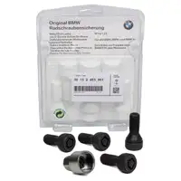 ORIGINAL BMW Radsicherungsschrauben Felgenschloss Satz M14x1,25mm 36132453961