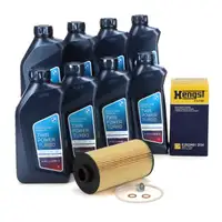 8L ORIGINAL 10W60 Motor&ouml;l + HENGST &Ouml;lfilter f&uuml;r BMW E34 E39 E32 E38 E31 X5 E53 M60 M62 M73