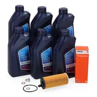 6L ORIGINAL 0W20 Motor&ouml;l + MAHLE &Ouml;lfilter f&uuml;r BMW 1er 2er 3er 4er 5er 6er 7er X3 X4 X5